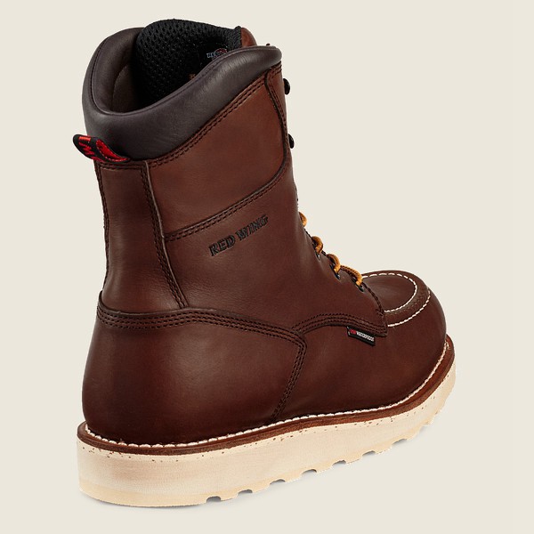 Red Wing Safety Boots Traction Tred - 8-Inch Waterproof Toe - Mørke Brune - Herre 3760-QBUYH